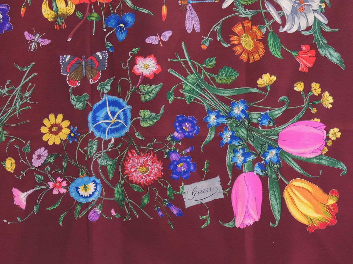Foulard in Seta "flora", Gucci
