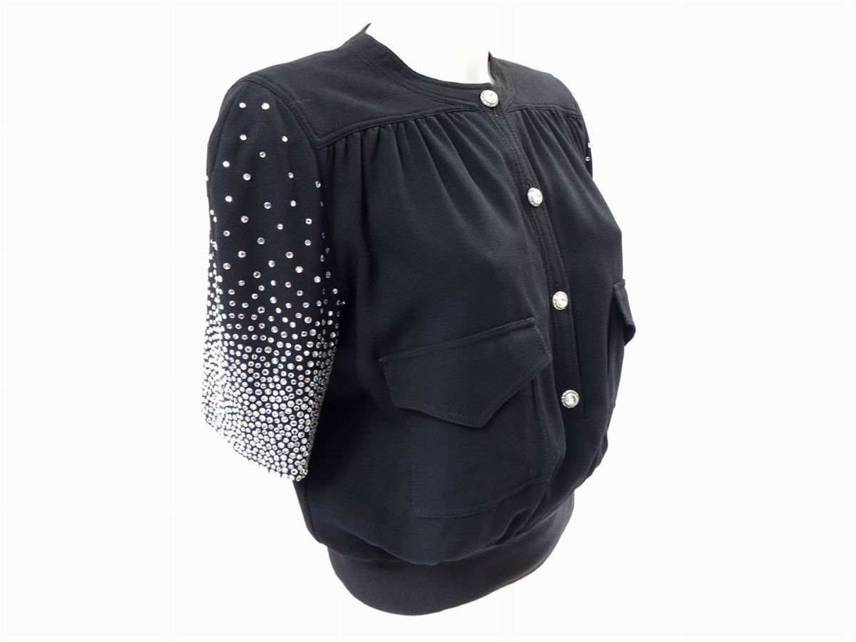 Blusa in Viscosa e Strass, Valentino