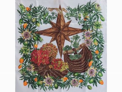 Foulard Carrè in Seta "passiflores" , Hermès