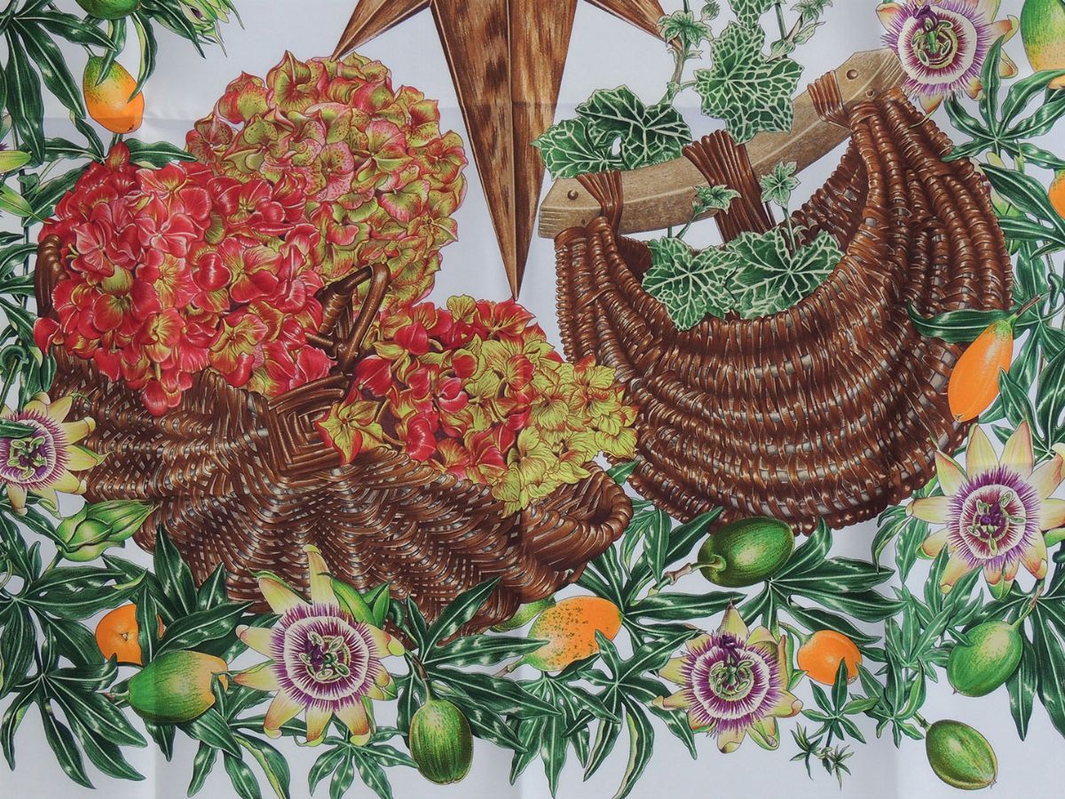 Foulard Carrè in Seta "passiflores" , Hermès