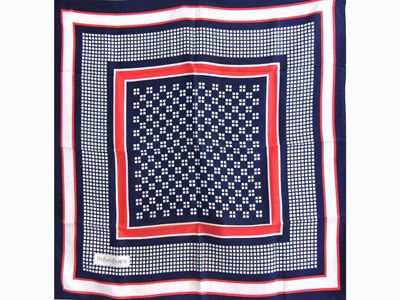 Foulard in Seta Rossa e Blu, Yves Saint Laurent