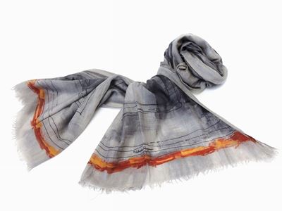 Stola in Lana Grigia, Salvatore Ferragamo