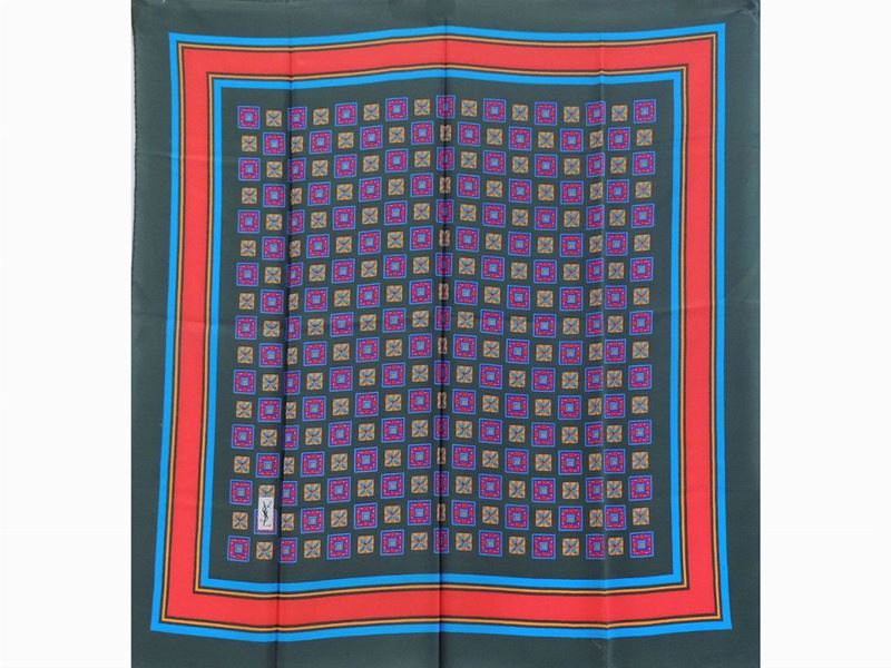 Foulard in Seta Floreale, Yves Saint Laurent