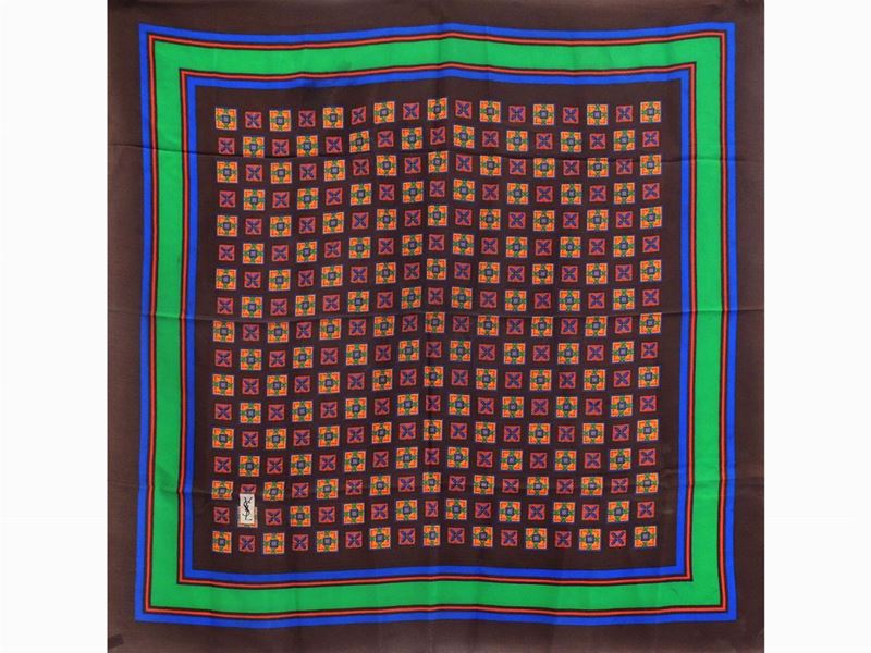 Foulard in Seta Floreale, Yves Saint Laurent