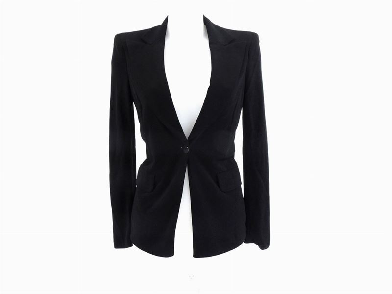 Giacca in Jersey Nero, Giorgio Armani