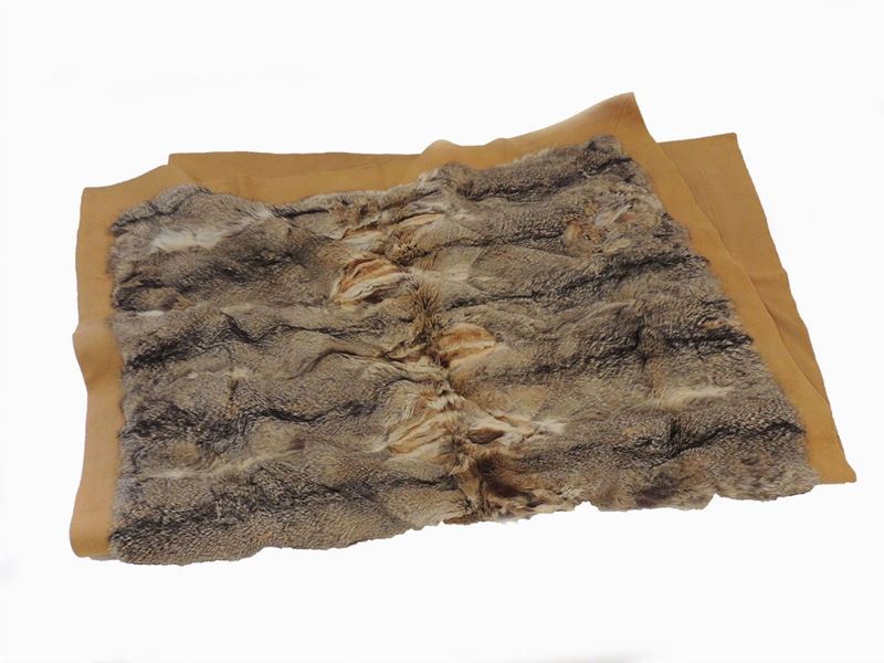 Coperta in Volpe e Panno Marrone