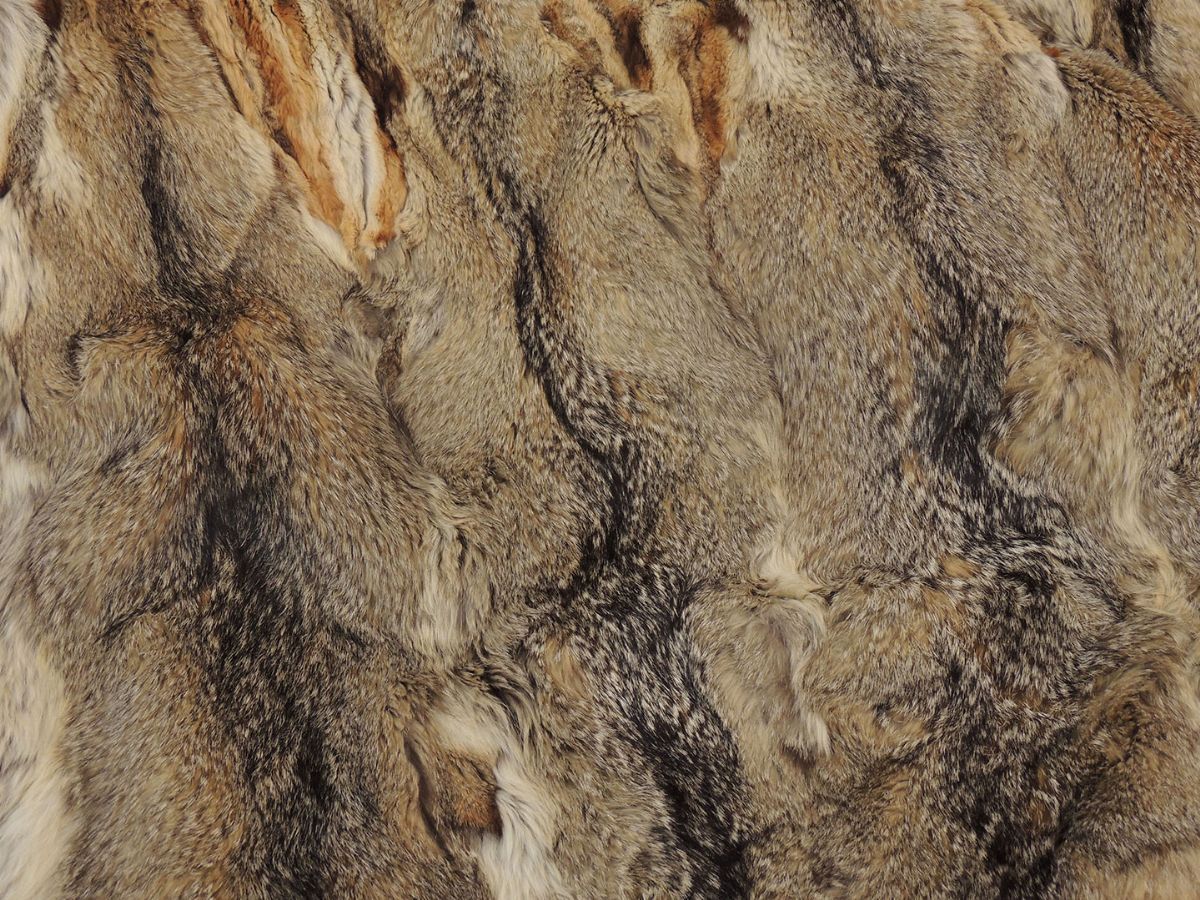Coperta in Volpe e Panno Marrone