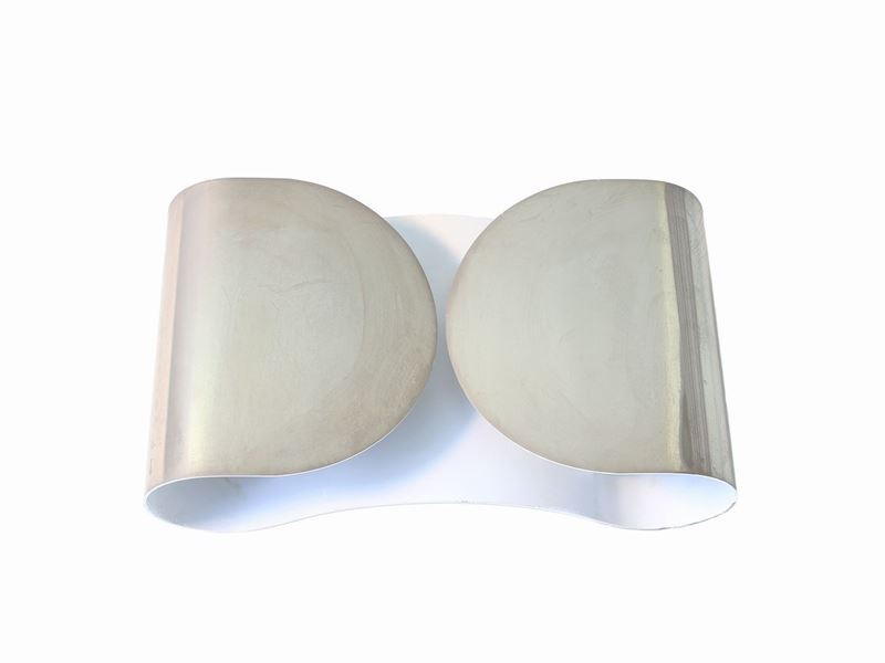 Serie di Tre Appliques in Metallo Cromato