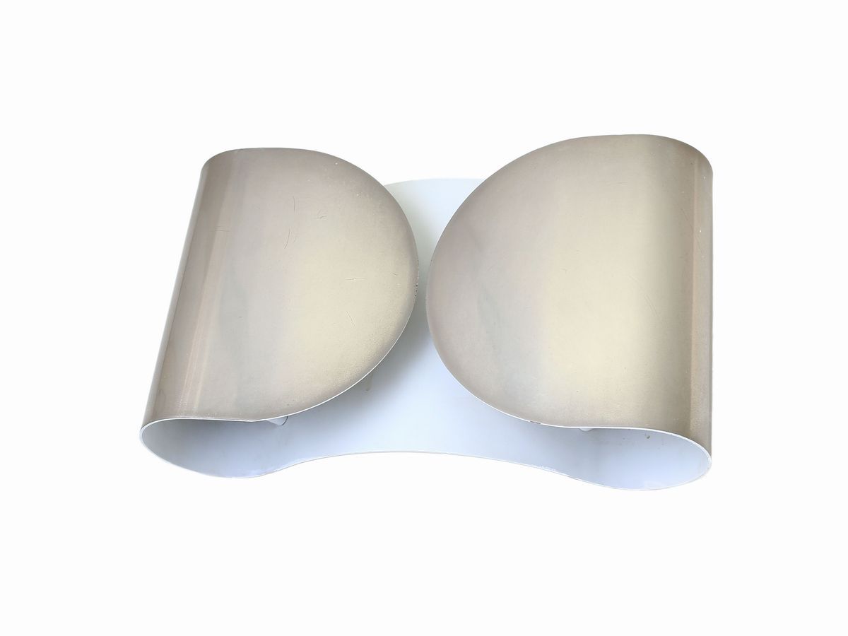 Serie di Tre Appliques in Metallo Cromato