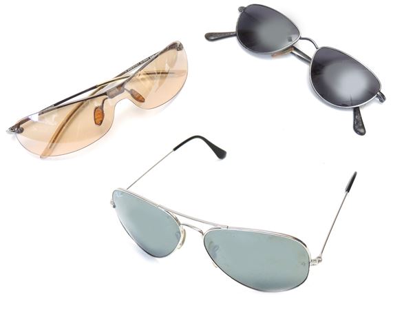 Lot of sunglasses, Ray Ban and Armani  - Auction Fashion Vintage - Maison Bibelot - Casa d'Aste Firenze - Milano