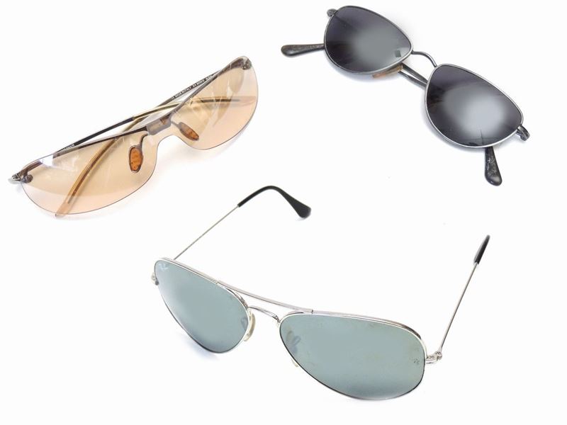Lotto di Occhiali da Sole, Ray Ban e Armani