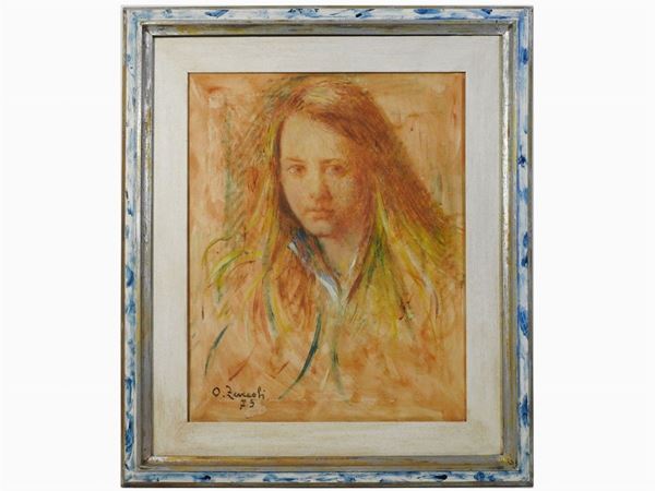 Oreste Zuccoli - Female portrait 1975