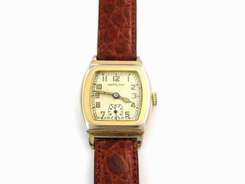 Orologio da Polso per Uomo Hamilton in Metallo Placcato Oro 585/1000