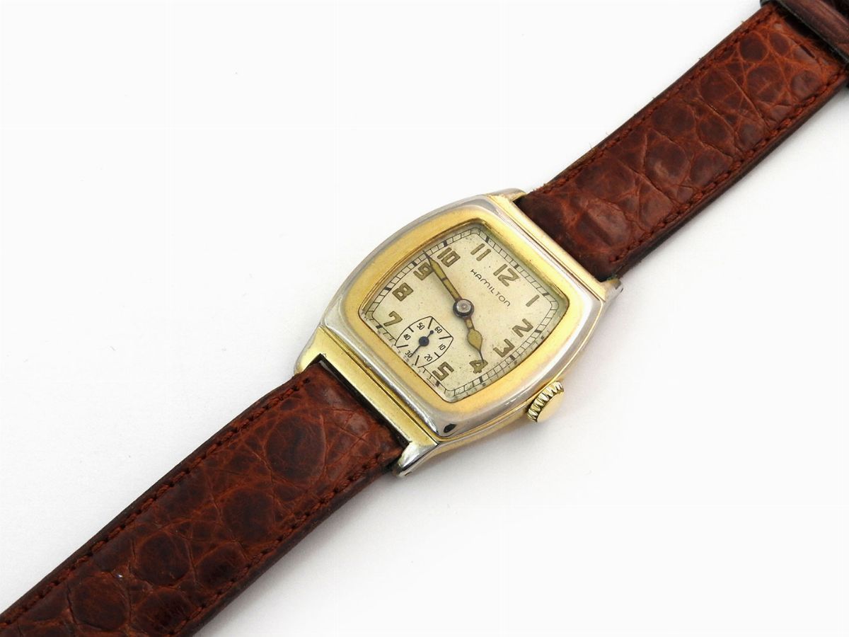 Orologio da Polso per Uomo Hamilton in Metallo Placcato Oro 585/1000