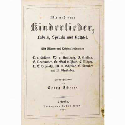 Alte Und Neue Kinderlieder, Fabeln, Sprüche Und Räthsel