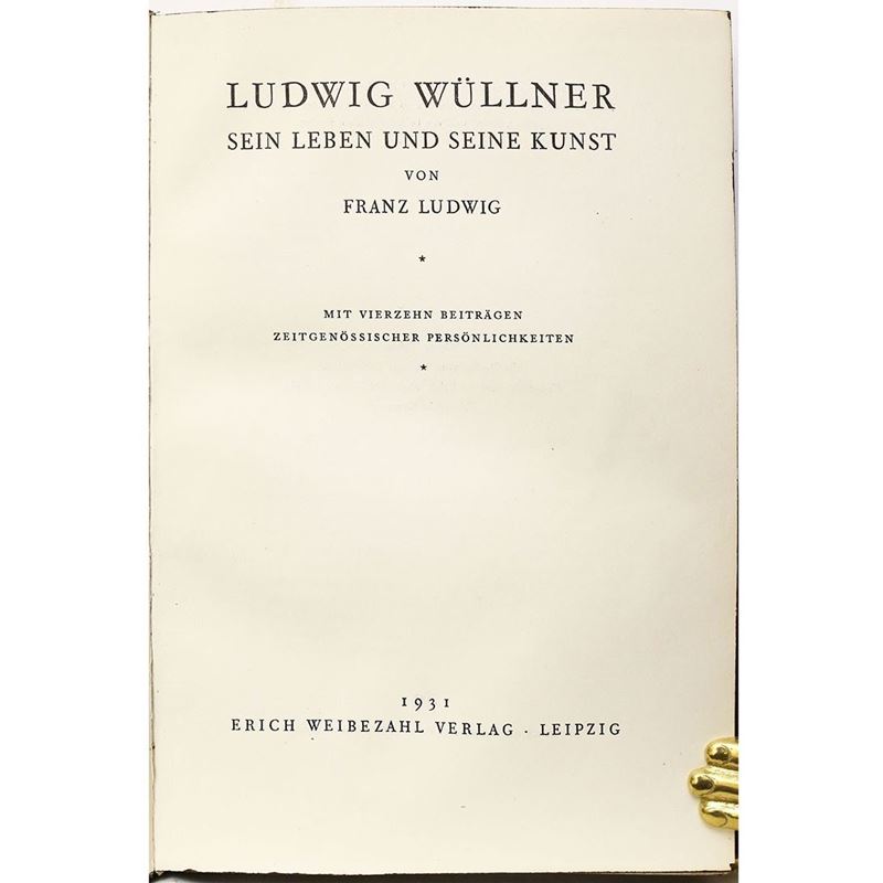 Ludwig Wüllner. Sein Leben Und Seine Kunst...