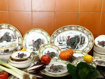 Servito di Piatti in Terraglia per il Thanksgiving Day, Mancioli