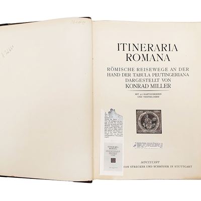 Itineraria Romana: Römische Reisewege An Der Hand Der Tabula Peutingeriana