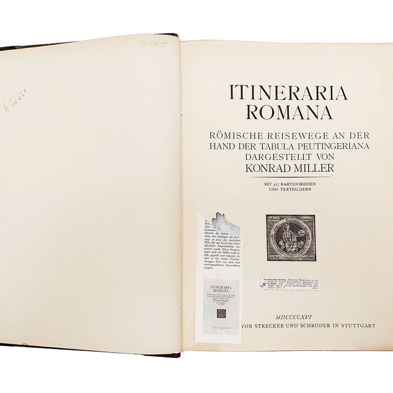 Itineraria Romana: Römische Reisewege An Der Hand Der Tabula Peutingeriana