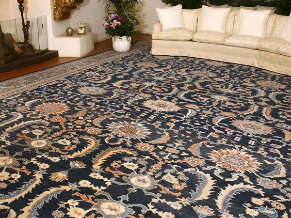 Importante tappeto Tabriz di vecchia manifattura ed eccezionali dimensioni