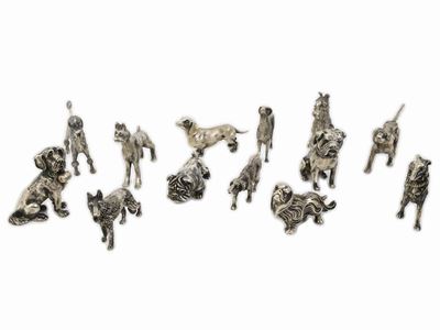 Collezione di Cani in Argento