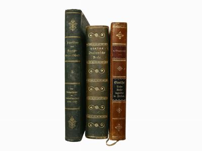 Lotto di Libri D'epoca su Goethe e il Viaggio in Italia