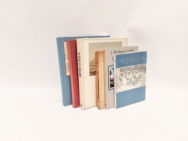 Lotto di libri su Goethe e il viaggio in Italia  - Auction The sicilian Library of d'Agata Family - Maison Bibelot - Casa d'Aste Firenze - Milano