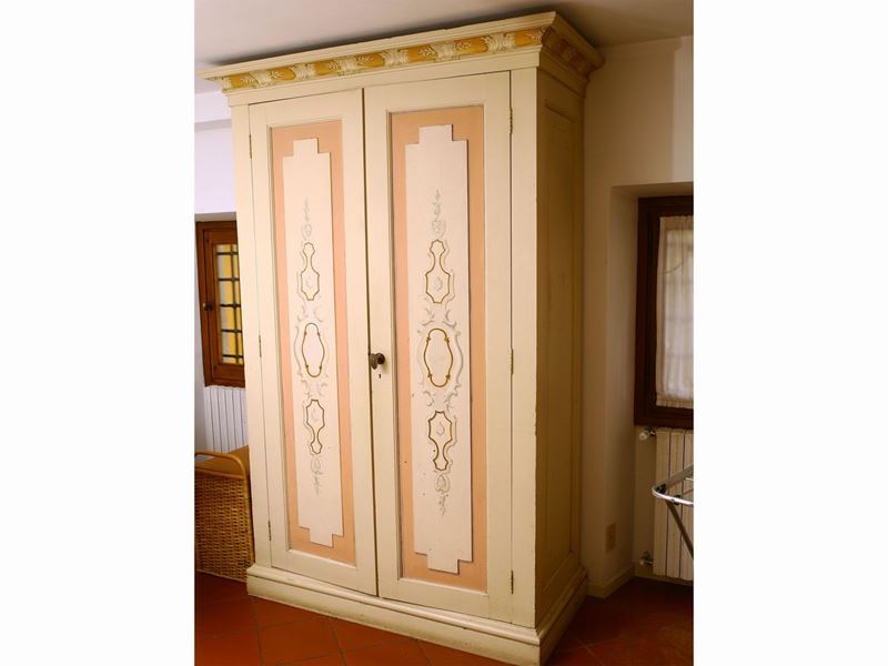 Armadio da Guardaroba in Legno Tenero Laccato
