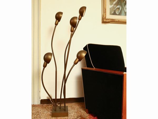 Floor or table lamp in brass  (France, 1950s)  - Auction The Muccia Breda Collection in Villa Donà -  Borbiago of Mira (Venice) - Maison Bibelot - Casa d'Aste Firenze - Milano