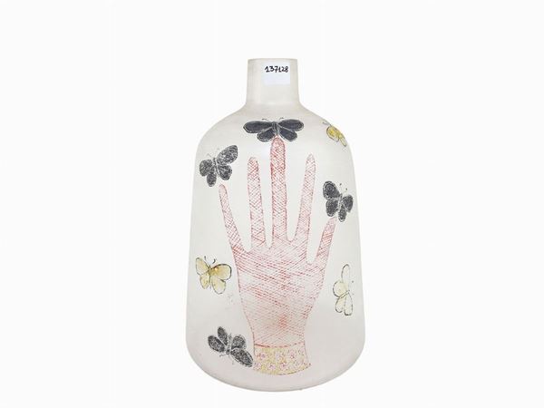 Fornasetti glass vase