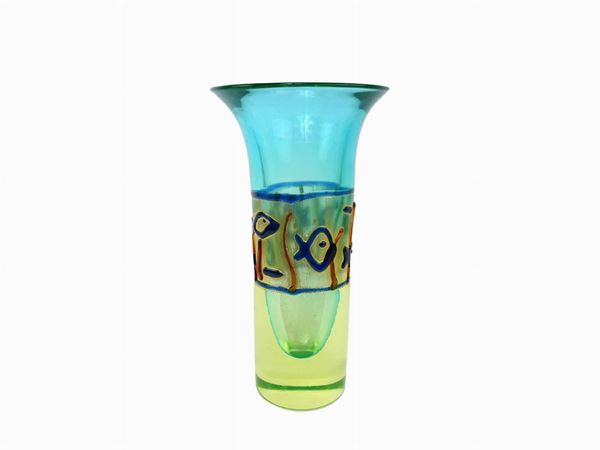 Cenedese submerged glass vase
