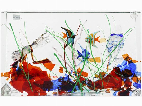 Cenedese crystal aquarium