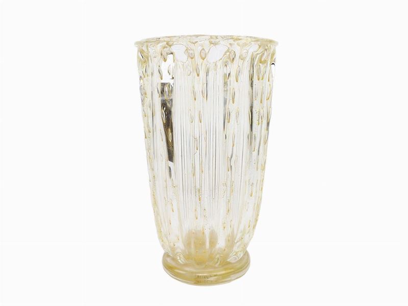 Vaso in Vetro Costolato