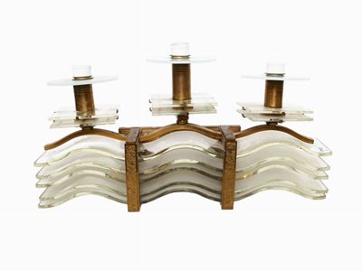 Applique in Cristallo e Ottone