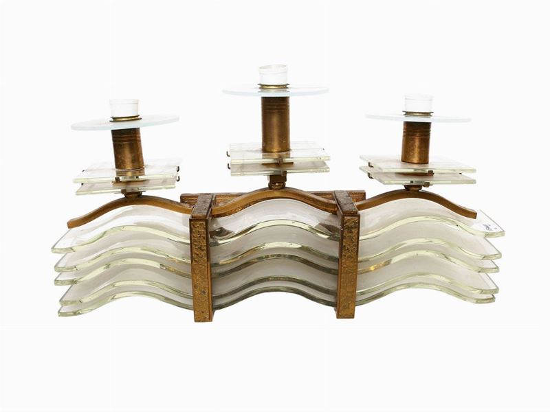 Applique in Cristallo e Ottone