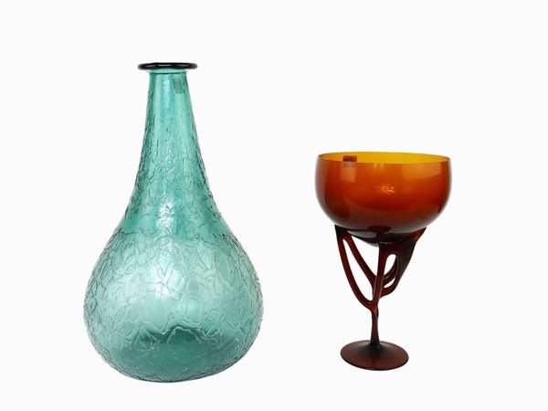 Lot of blown glass objects  (Murano, 1960s)  - Auction The Muccia Breda Collection in Villa Donà -  Borbiago of Mira (Venice) - Maison Bibelot - Casa d'Aste Firenze - Milano