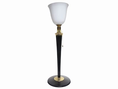 Lampada da Tavolo in Metallo e Legno, Mazda