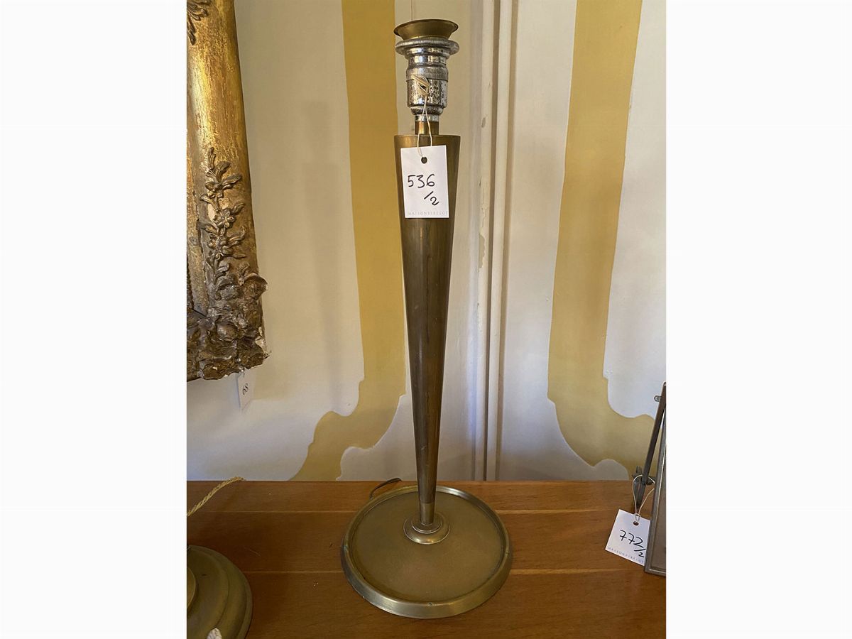 Lampada da Tavolo in Metallo e Legno, Mazda