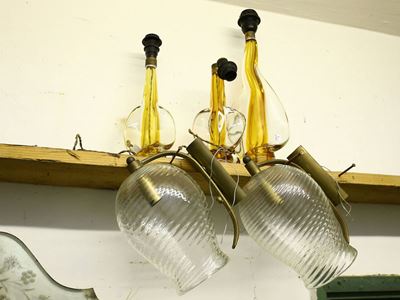 Assortimento di Complementi per Illuminazione in Vetro di Murano