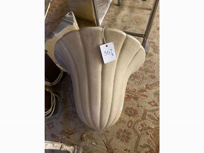 Coppia di Grandi Applique in Gesso Patinato