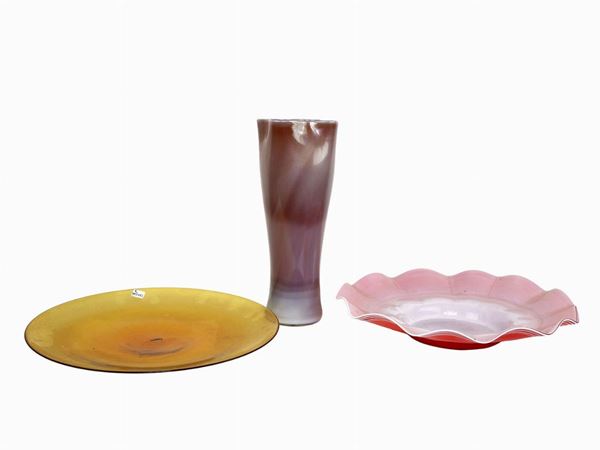Three Murano glass objects