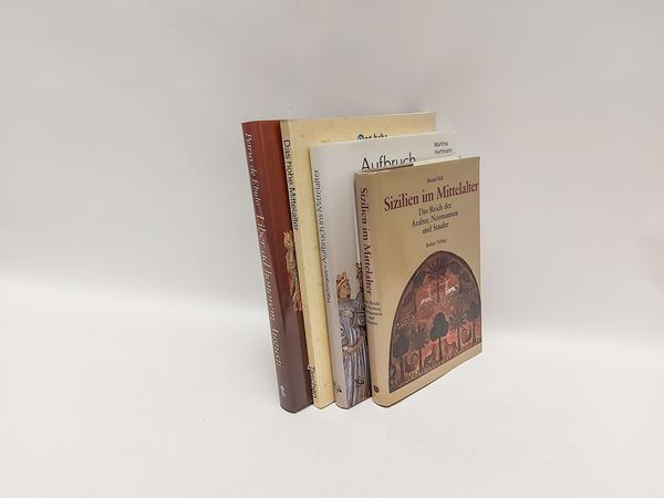 Lotto di libri: Normanni, Merovingi, Medioevo  - Auction The sicilian Library of d'Agata Family - Maison Bibelot - Casa d'Aste Firenze - Milano