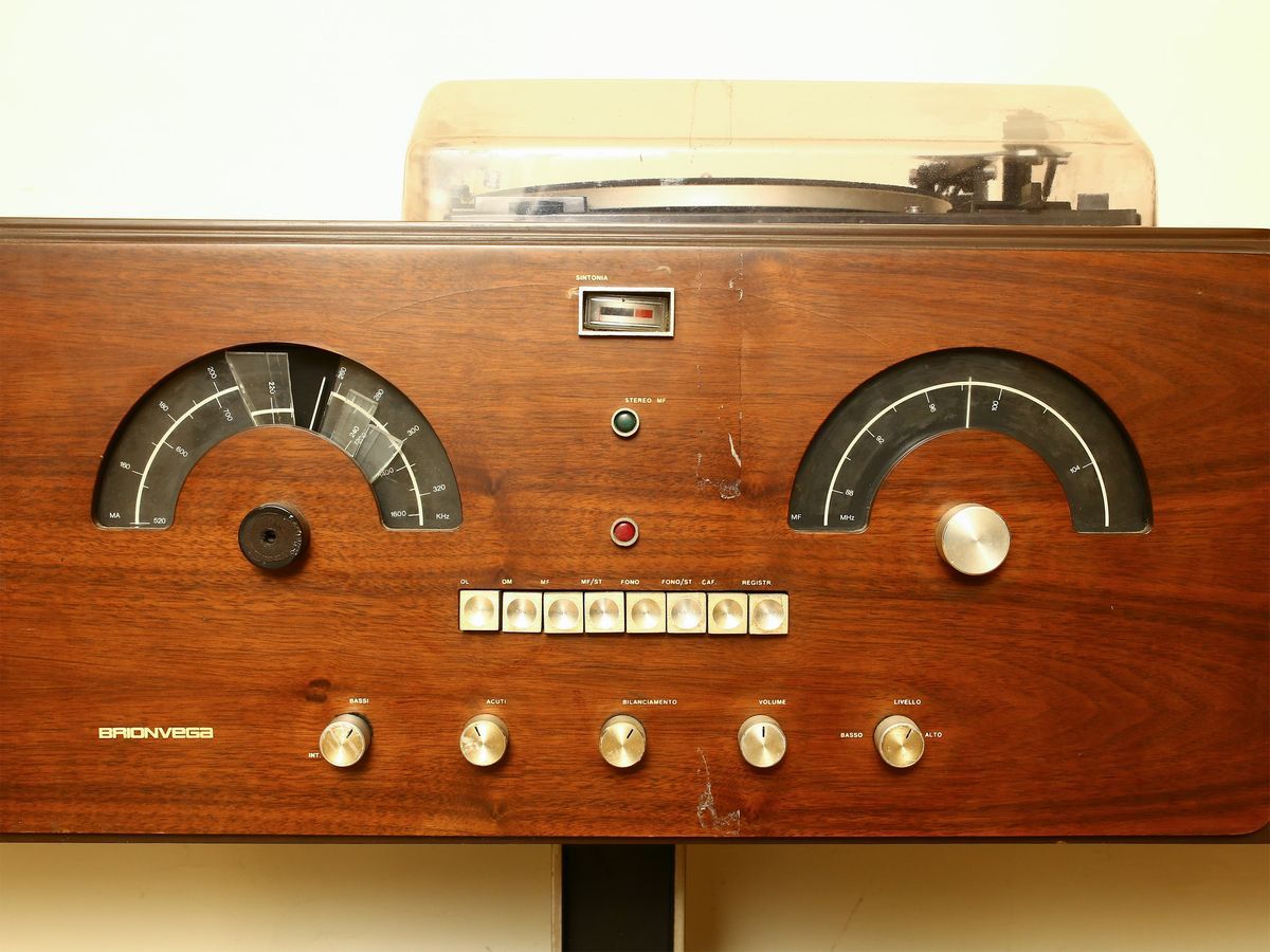 Pier Giacomo e Achille Castiglioni - Radiofonografo Giradischi Rr126 Brionvega