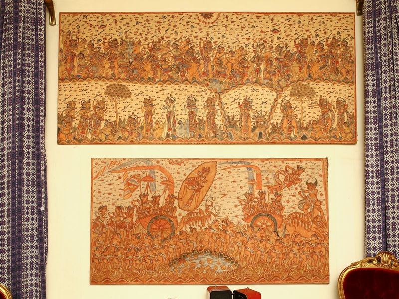 Scuola Balinese del XX Secolo - Scene di Genere con Personaggi