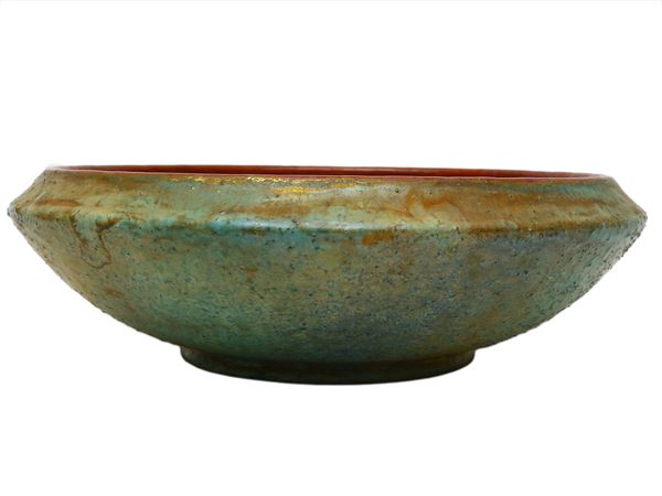 Polychrome luster ceramic bowl, Bottega Gatti Faenza