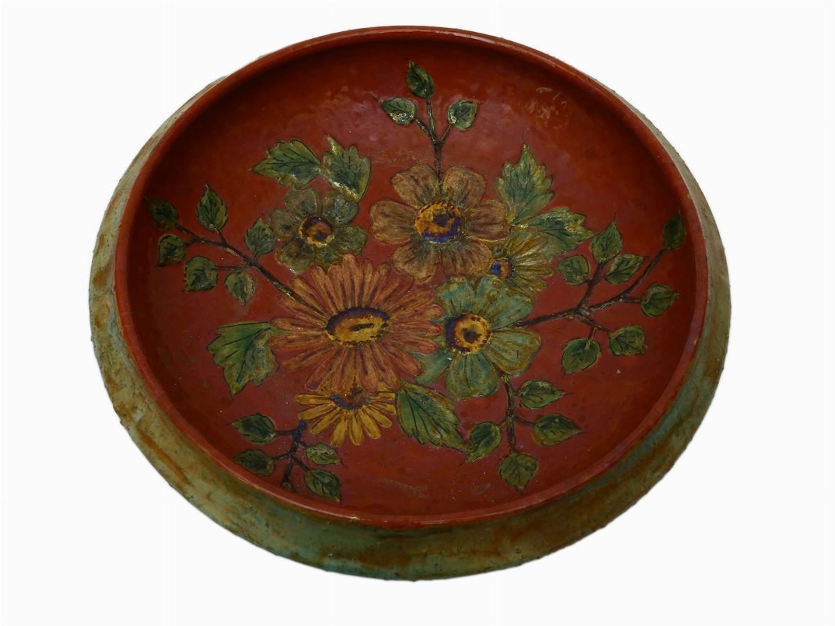 Ciotola in Ceramica Policroma a Lustro, Bottega Gatti Faenza