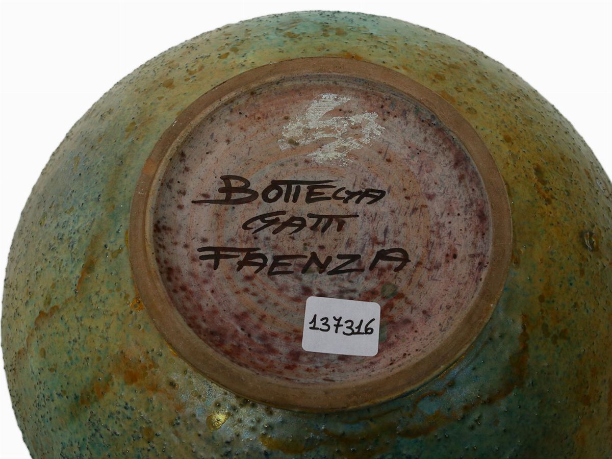 Ciotola in Ceramica Policroma a Lustro, Bottega Gatti Faenza