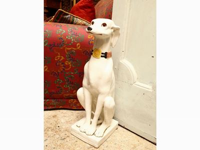 Grande Figura in Ceramica Smalata