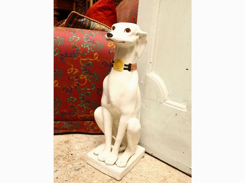 Grande Figura in Ceramica Smalata