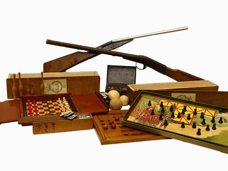 Lotto di Giochi da Tavolo D'epoca